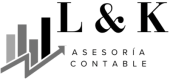 Logo asesoría contable L&K